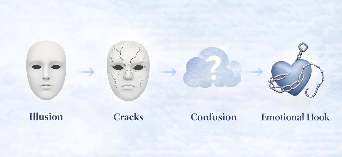illusion-cracks-confusion-emotional-hook Illusion Cracks Confusion Emotional Hook